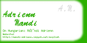 adrienn mandi business card